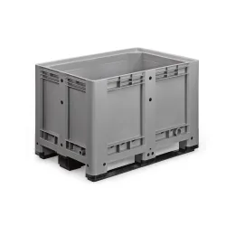 Palettenbox M, 1200x800x780 mm, geschlossen, mit 3 Kufen