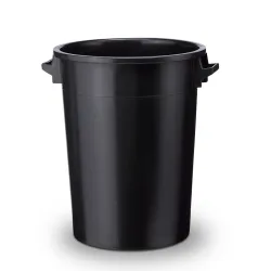 Tonne, aus HDPE, stapelbar 100 Liter, schwarz