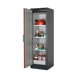 asecos® Brandschutzschrank Q-PEGASUS/Typ 90, 3 Fachböden, HxBxT 1.953 x 599 x 615 mm, verkehrsrot