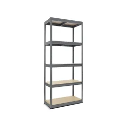 HEMMDAL Fachbodenregal Typ XS graphitgrau, Fachlast 150 kg, HxBxT 1.800 x 750 x 350 mm