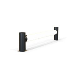 A-SAFE Mittelpfosten für Rammschutzgeländer eFlex als Verkehrsbarriere aus MEMAPLEX®, Innen- und Aussenbereich, HxB