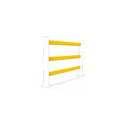 A-SAFE Holmsatz für Rammschutzgeländer eFlex als Fusswegtrennung aus MEMAPLEX®, Innen- und Aussenbereich, HxB, 3 x 1.000 mm Länge