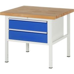 RAU Werkbank Serie 8000, HxBxT 840 x 1.000 x 900 mm, 2 x 100%-Auszug-Schubladen 2 x 180 mm, Schubladen-TK 75 kg