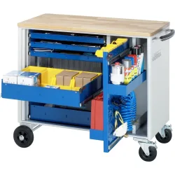 Werkzeugwagen, 5 Schubladen, HxBxT 890 x 1025 x 520 mm RAU