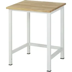RAU Werktisch 900, HxBxT 825 x 750 x 800 mm, Arbeitplatte Buche-Massiv