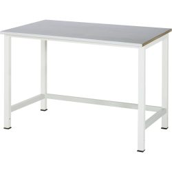 RAU Werktisch 900, HxBxT 825 x 1.250 x 800 mm, Arbeitplatte Edelstahlblech-Belag