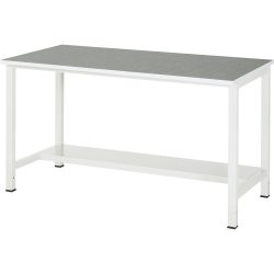 RAU Werktisch 900 mit Ablageboden Tiefe 320 mm, HxBxT 825 x 1.500 x 800 mm, Arbeitplatte Universal-/Linoleum-Belag