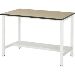 RAU Werktisch 900 mit Ablageboden Tiefe 320 mm, HxBxT 825 x 1.250 x 800 mm, MDF Arbeitsplatte