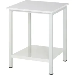 RAU Werktisch 900 mit Ablageboden Tiefe 650 mm, HxBxT 825 x 750 x 800 mm, Arbeitplatte Melamin-Belag