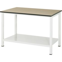 RAU Werktisch 900 mit Ablageboden Tiefe 650 mm, HxBxT 825 x 1.250 x 800 mm, MDF Arbeitsplatte