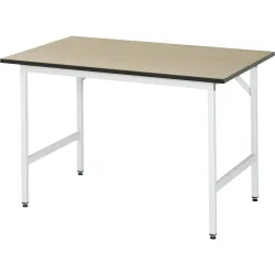RAU höhenverstellbarer Werktisch Serie JERRY, HxBxT 800-850 x 1.250 x 800 mm, MDF Arbeitsplatte