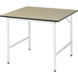 RAU höhenverstellbarer Werktisch Serie JERRY, HxBxT 800-850 x 1.000 x 1.000 mm, MDF Arbeitsplatte