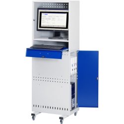 RAU Computer-Ständer mit Monitorgehäuse, mobil