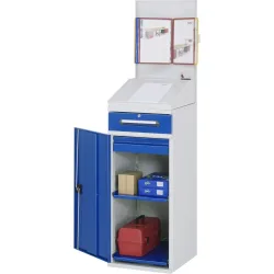 RAU Pultschrank, HxBxT 1.110-1.770 x 450 x 520 mm, Schubladen 1 x 80, 1 x 120 mm