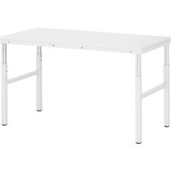 RAU Arbeitstisch Serie E, HxBxT 650-1.000 x 1.500 x 700 mm, Arbeitsplatte EGB-Melamin-Belag