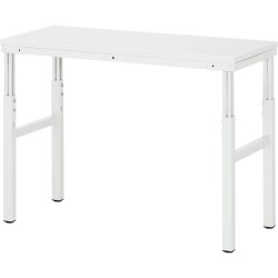 RAU Arbeitstisch Serie E, HxBxT 650-1.000 x 1.200 x 500 mm, Arbeitsplatte EGB-Melamin-Belag