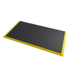 NoTrax Arbeitsplatz-Schweissmatte Diamond Flex? Nitrile, BxL 970 x 1.630 mm, schwarz/gelb