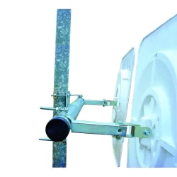 2-Spiegel-Halterung, für Pfosten mit Ø 60 - 90 mm, BxØ 1300 x 76 mm Vialux