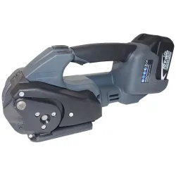 Akku Umreifungsgerät BW-04, für PP- & PET-Kunststoffbänder mit B 12-16 mm & Stärke 0,5-1,05 mm, Zugkraft 500-2500 N, 3 Modi, schwarz