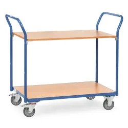 Fetra Hauptartikel 1602 Etagenwagen Stahl pulverbeschichtet Traglast (max.): 200 kg Brillantblau (RAL 5007)