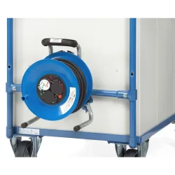 fetra® Kabeltrommel für leichte Tischwagen, Breite 780 mm