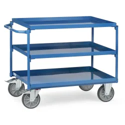 Fetra Hauptartikel 4832 Tischwagen Feststeller Stahl pulverbeschichtet Traglast (max.): 400 kg Brillantblau (RAL 5007)