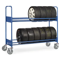 Fetra Hauptartikel 4588 Reifenwagen Stahl pulverbeschichtet Traglast (max.): 500 kg Bereifung=Vollgummi