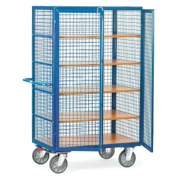 Fetra Hauptartikel 4392 Schrankwagen Stahl pulverbeschichtet Traglast (max.): 750 kg Brillantblau (RAL 5007)