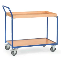 Fetra Hauptartikel 3740 Tischwagen Stahl pulverbeschichtet Traglast (max.): 250 kg Brillantblau (RAL 5007)