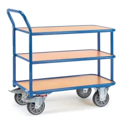 Fetra Hauptartikel 2612 Tischwagen Stahl pulverbeschichtet Traglast (max.): 400 kg Brillantblau (RAL 5007)