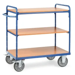 Fetra - Etagenwagen - Tragkraft 600 kg - 1.152 x 609 x 1.169 mm (HxBxT) - 3 Böden - offen