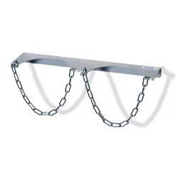 Wandhalterung für fetra® 2 Gasflaschen, Kettensicherung, Flaschen-Ø 140 mm