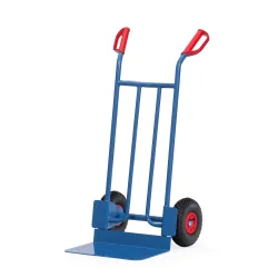 fetra® Stapelkarre, Höhe 1.150 mm, Tragkraft 250 kg, Schaufel BxT 480 x 300 mm, einfach, Luft-Bereifung