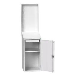bott verso Economy Pult mit perfo Rückwand, mit 1 Fachboden, 1 Schublade, BxTxH: 525 x 550 x 2000 mm