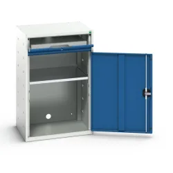 bott verso Computerschrank, mit 1 Fachboden und 1 Tablar, BxTxH: 650 x 550 x 1000 mm