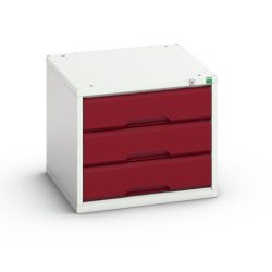 bott verso Schubladenschrank, mit 3 Schubladen, BxTxH: 525 x 550 x 450 mm