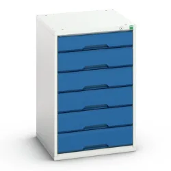 bott verso Schubladenschrank, mit 6 Schubladen, BxTxH: 525 x 550 x 800 mm