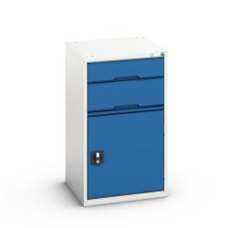 bott verso Schubladenschrank mit Flügeltür, mit 2 Schubladen und Fachboden, BxTxH: 525 x 550 x 900 mm