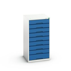 bott verso Schubladenschrank, mit 9 Schubladen, BxTxH: 525 x 550 x 1000 mm