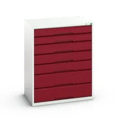 bott verso Schubladenschrank, mit 7 Schubladen, BxTxH: 800 x 550 x 1000 mm