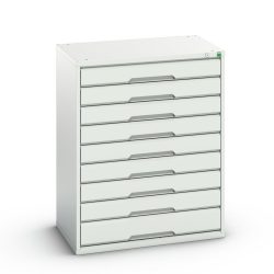 bott verso Schubladenschrank, mit 9 Schubladen, BxTxH: 800 x 550 x 1000 mm