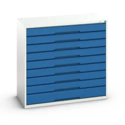 bott verso Schubladenschrank, mit 9 Schubladen, BxTxH: 1050 x 550 x 1000 mm