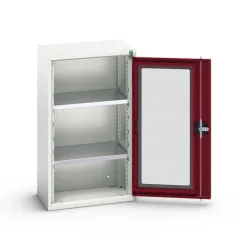 bott verso Beistellschrank mit Sichtfenster, mit 2 Fachböden, BxTxH: 525 x 350 x 900 mm