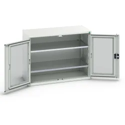 bott verso Beistellschrank mit Sichtfenster, mit 2 Fachböden, BxTxH: 1050 x 550 x 800 mm