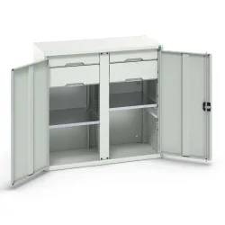 bott verso Beistellschrank mit Schubladen, mit 2 Fachböden und 4 Schubladen, BxTxH: 1050 x 550 x 1000 mm