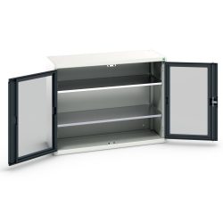bott verso Beistellschrank mit Sichtfenster, mit 2 Fachböden, BxTxH: 1300 x 550 x 1000 mm