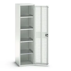 bott verso Flügeltürschrank mit Belüftung, mit 4 Fachböden, BxTxH: 525 x 550 x 2000 mm