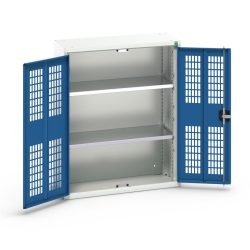 bott verso Flügeltürschrank mit Belüftung, mit 2 Fachböden, BxTxH: 800 x 350 x 1000 mm