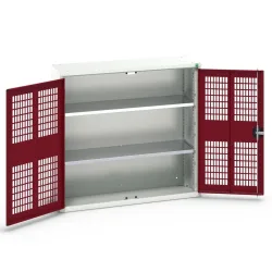 bott verso Flügeltürschrank mit Belüftung, mit 2 Fachböden, BxTxH: 1050 x 350 x 1000 mm