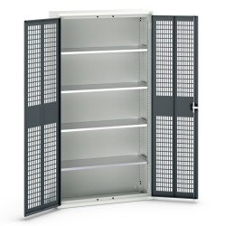 bott verso Flügeltürschrank mit Belüftung, mit 4 Fachböden, BxTxH: 1050 x 350 x 2000 mm